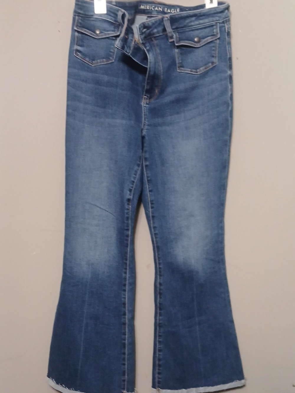 American Eagle Outfitters Women's Size 12 Blue Flare Jeans